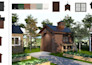design conservatory, garden sheds, garden house, hut and rendering